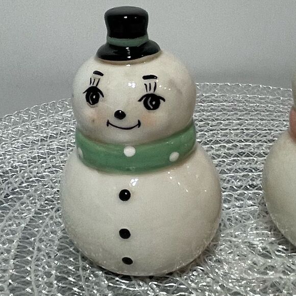 Johanna Parker Snowman Salt & Pepper Shakers NWT - Picture 5 of 9